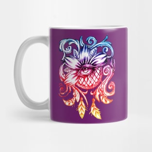 Dream Catcher Eye Flower Mug